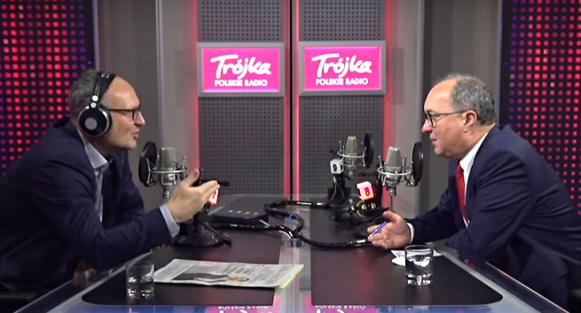Czarzasty do Lisickiego: prowadzi pan tu wywiady, bo chwali rząd, w Trójce są porządni dziennikarze (wideo)