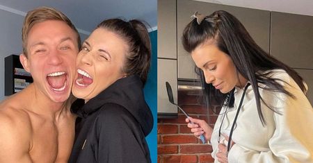 Magdalena Stępień w pełnym makijażu prezentuje ciążowy brzuszek na "spontanicznym" zdjęciu z kuchni (FOTO)