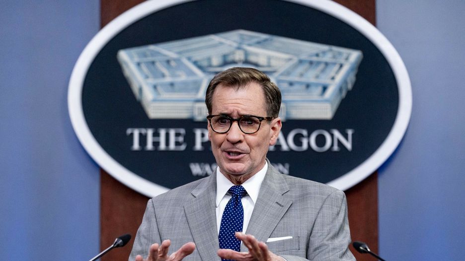 TemporaryPentagon spokesman John Kirby speaks during a briefing at the Pentagon in Washington, Monday, March 7, 2022. (AP Photo/Andrew Harnik)AP