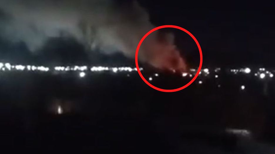 Pożar w Rosji. Słup ognia było widać z daleka