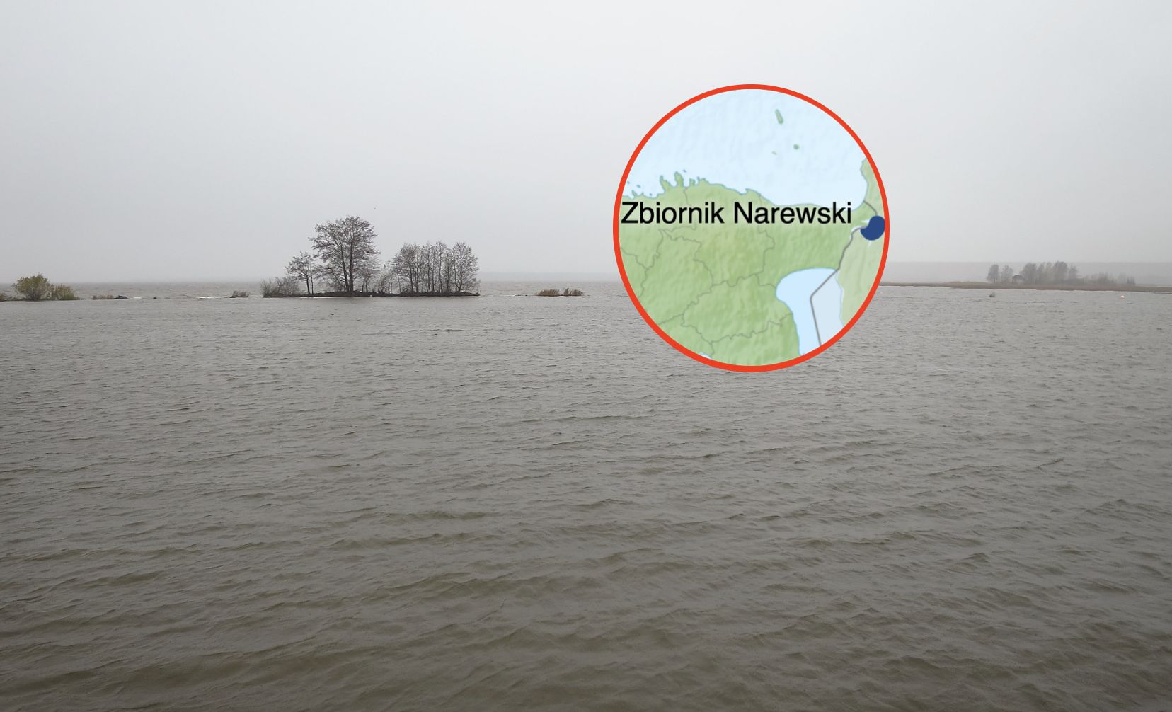 Zbiornik Narewski, położony na granicy Rosji i Estonii, przepłyn