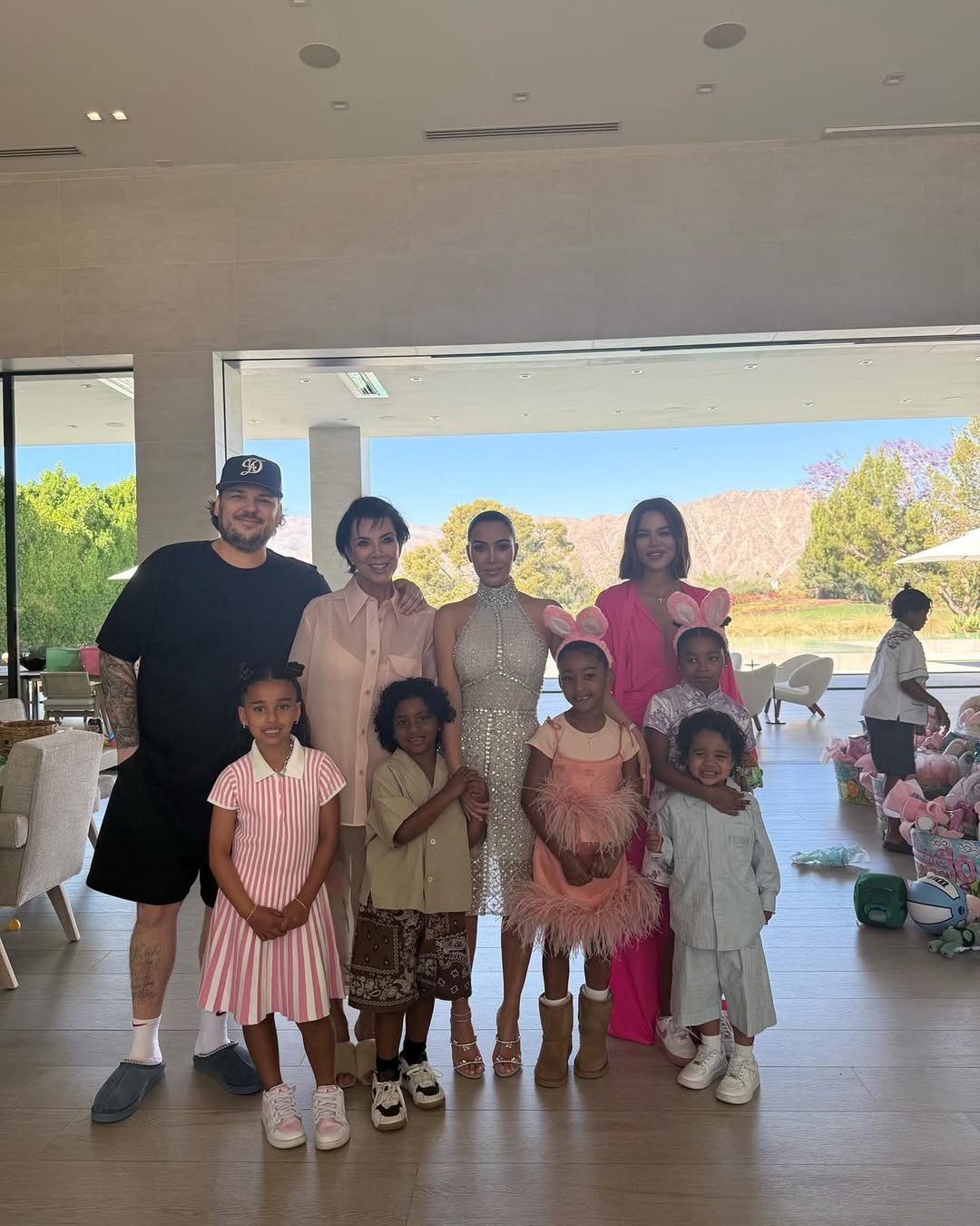Rob Kardashian, Kris Jenner, Kim Kardashian, Khloe Kardashian