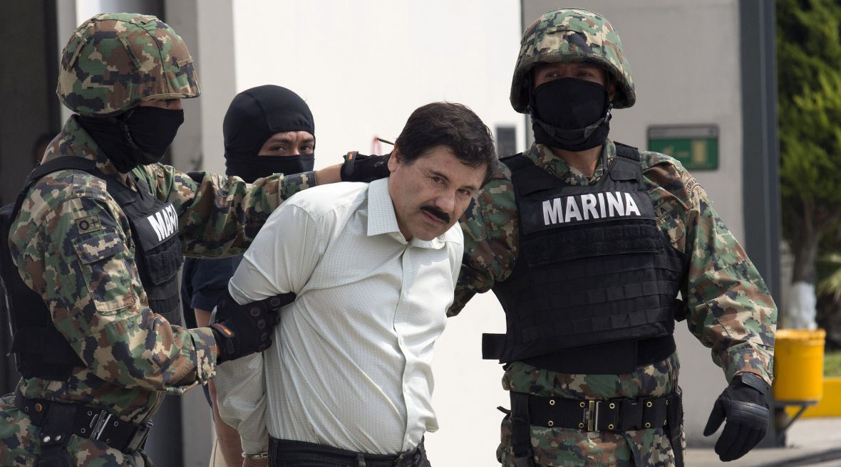 Joaquin "El Chapo" Guzmán po swoim pierwszym zatrzymaniu w 2014 roku