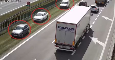Nagranie z S12. Nie chcieli stać w korku. "Niedozwolone i niebezpieczne"