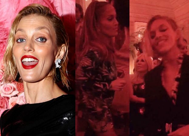 Anja Rubik bawi się na imprezie z Jennifer Lopez i Donatellą Versace!
