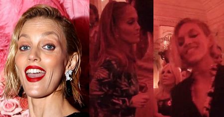 Anja Rubik bawi się na imprezie z Jennifer Lopez i Donatellą Versace!