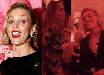 Anja Rubik bawi się na imprezie z Jennifer Lopez i Donatellą Versace!