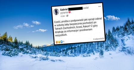 Tragedia w Tatrach. Pokazali, o co turysta pytał na Facebooku