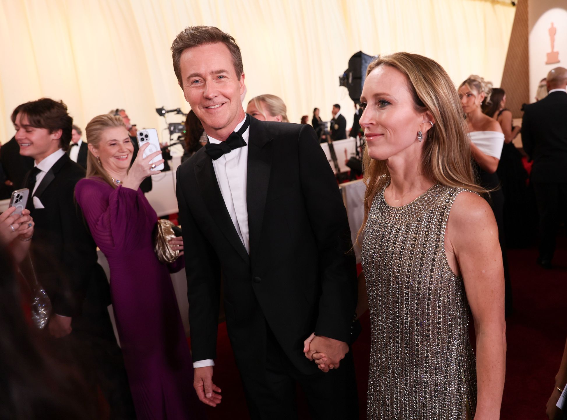 Edward Norton i Shauna Robertson 