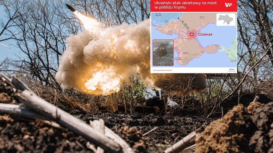 Ukraińska armia uderzyła w most w pobliżu Krymu