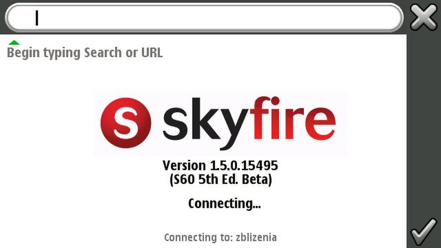 Skyfire 1.5 dla Symbiana