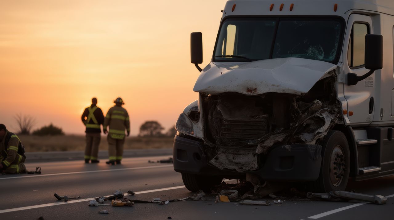 Gliwice: Pożar auta na autostradzie A1. Samochód dostawczy stanął w płomieniach