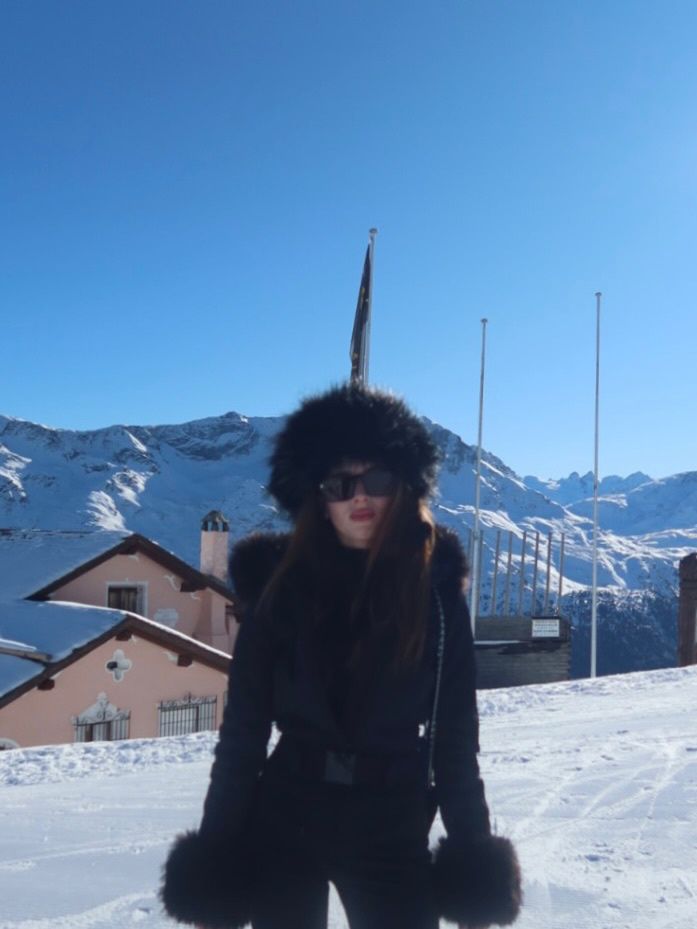 Roksana Węgiel w St. Moritz w Szwajcarii