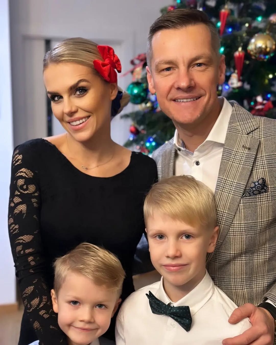Marlena Muranowicz i Marcin Mroczek z synami