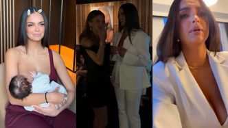Klaudia El Dursi karmi piersią podczas pracowitego dnia w stolicy i wbija szpilę Wolińskiemu: "Mam nadzieję, że w pobliżu nie ma pana Dawida"