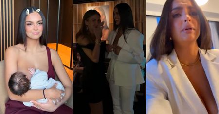 Klaudia El Dursi karmi piersią podczas pracowitego dnia w stolicy i wbija szpilę Wolińskiemu: "Mam nadzieję, że w pobliżu nie ma pana Dawida"