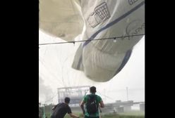 Kraków. Gwałtowna burza rozerwała balon widokowy