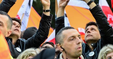 Politycy i celebryci na marszu przeciwko rządom PiS (ZDJĘCIA)