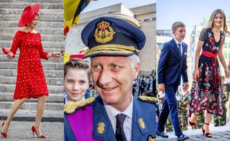 Król Belgii i jego o młodsza o 13 lat roztańczona żona celebrują święto narodowe (ZDJĘCIA)
