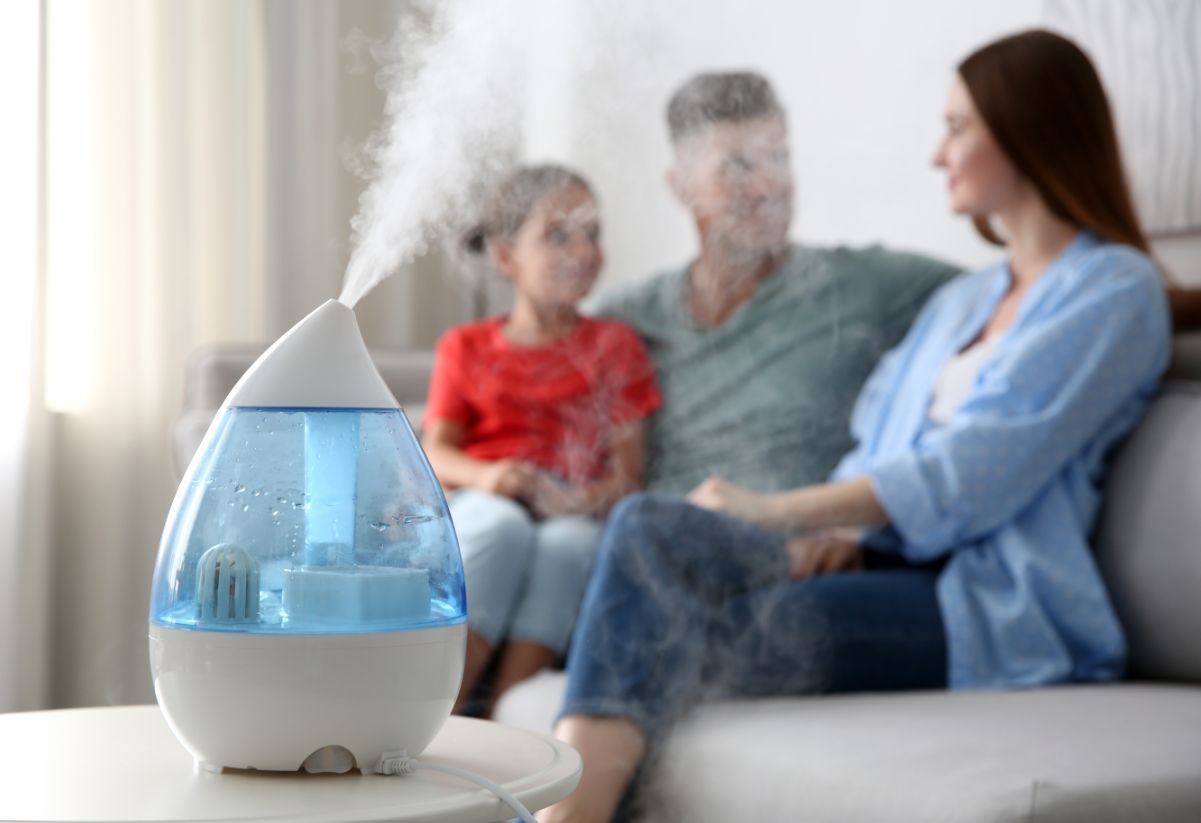 Nawilżacz powietrza pomaga zredukować liczbę szkodliwych alergenów. 