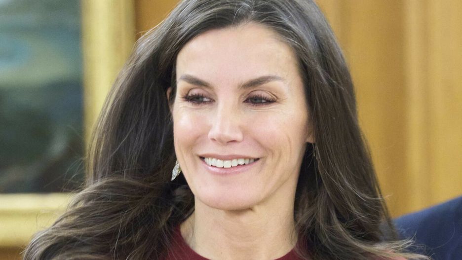 Królowa Letizia w skórzanych spodniach