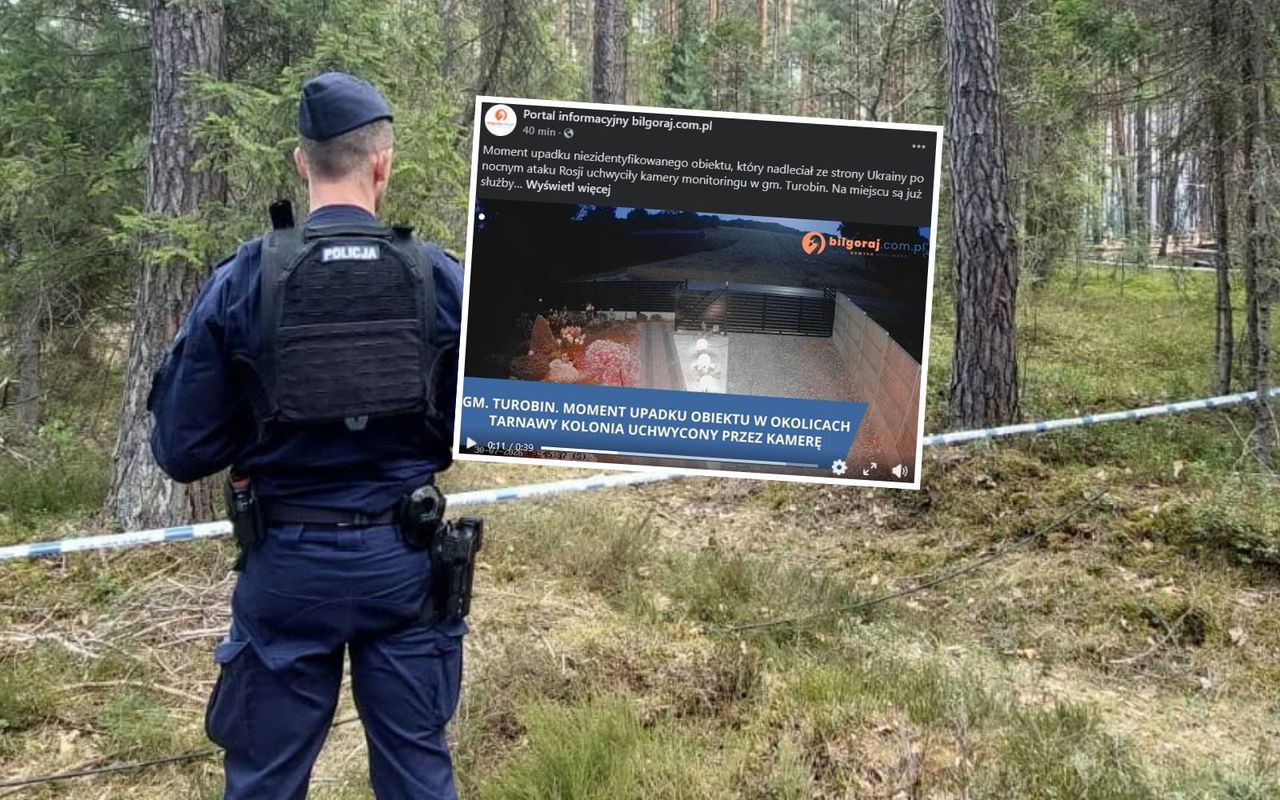 Obiekt spadł na Lubelszczyznę. Pojawiło się nagranie