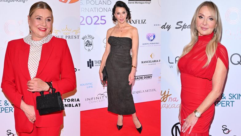 Celebrytki wdzięczą się na gali: Małgorzata Ostrowska-Królikowska, Anna Popek z odkrytymi ramionami i odmieniona Helena Deeds