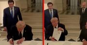 Nagranie Trumpa w Wersalu. Porozumienie z Iranem podpisane