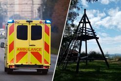 Ośmioro dzieci spadło z wieży w Děčínsku. Na miejscu helikoptery ratownicze z Pragi i Liberca