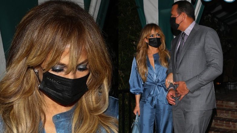 Jennifer Lopez wybrała się na kolację z narzeczonym, Alexem Rodriguezem