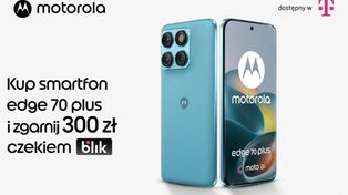 Motorola edge 70 plus już w T-Mobile. 200 Mpx, bateria 6500 mAh i 300 zł zwrotu BLIK