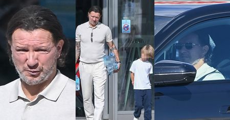 Radosław Majdan taszczy wodę do swojego BMW za ponad PÓŁ MILIONA. Na zakupy zabrał 6-letniego Henryka (ZDJĘCIA)