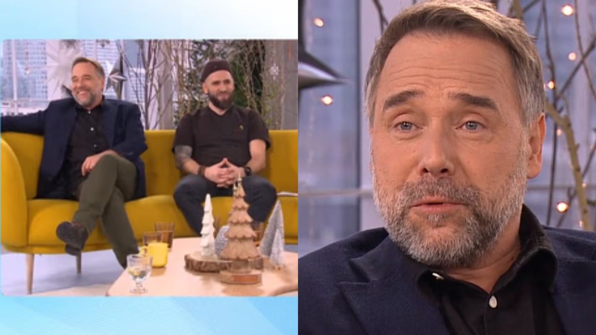 Łukasz Nowicki gościem "Dzień dobry TVN". Zaliczył drobną wpadkę