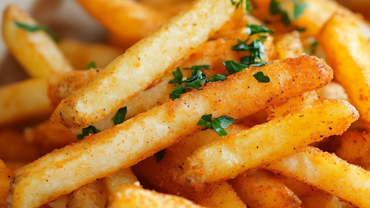 Frytki z dodatkiem skrobi kukurydzianej