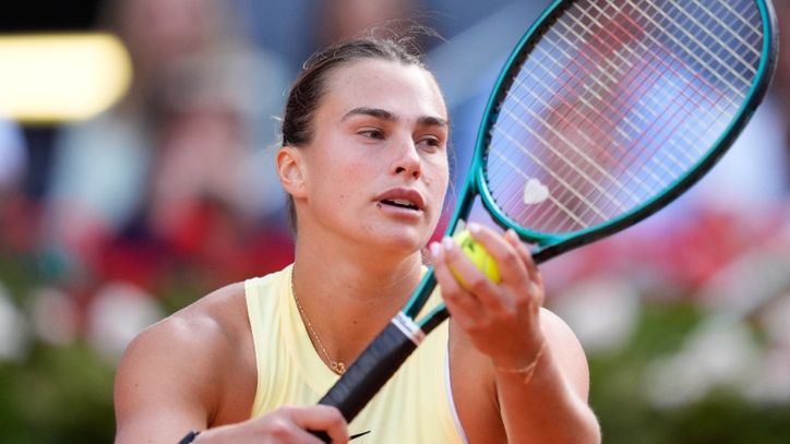 Nowy partner (?) Aryny Sabalenki dopingował tenisistkę z trybun w Madrycie