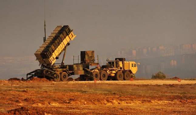 Wyrzutnia rakiet Patriot używana przez armię turecką