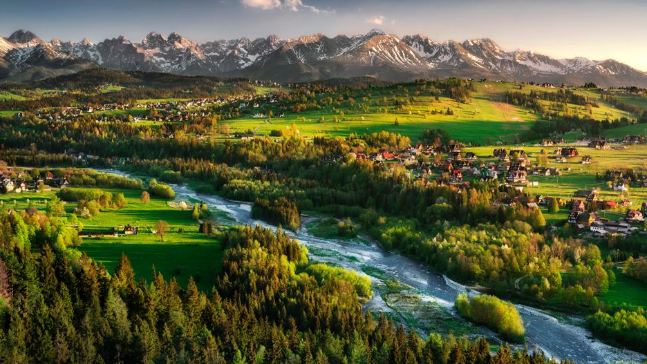 Tatry widzianej z Czarnej Góry