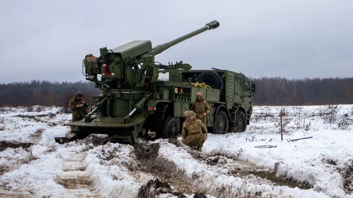 Ukraińska armatohaubica 2S22 Bohdana