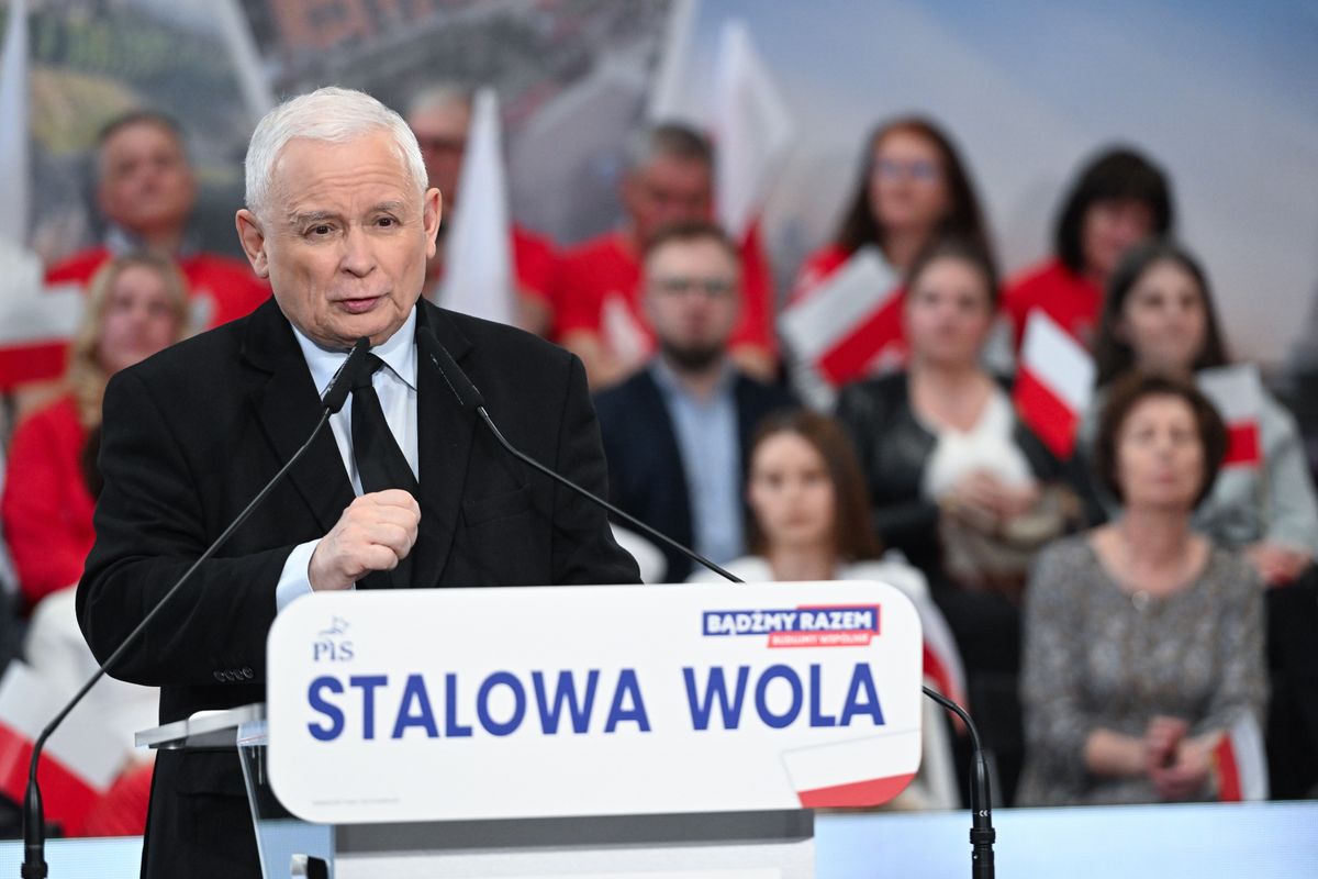 Jarosław Kaczyński w Stalowej Woli