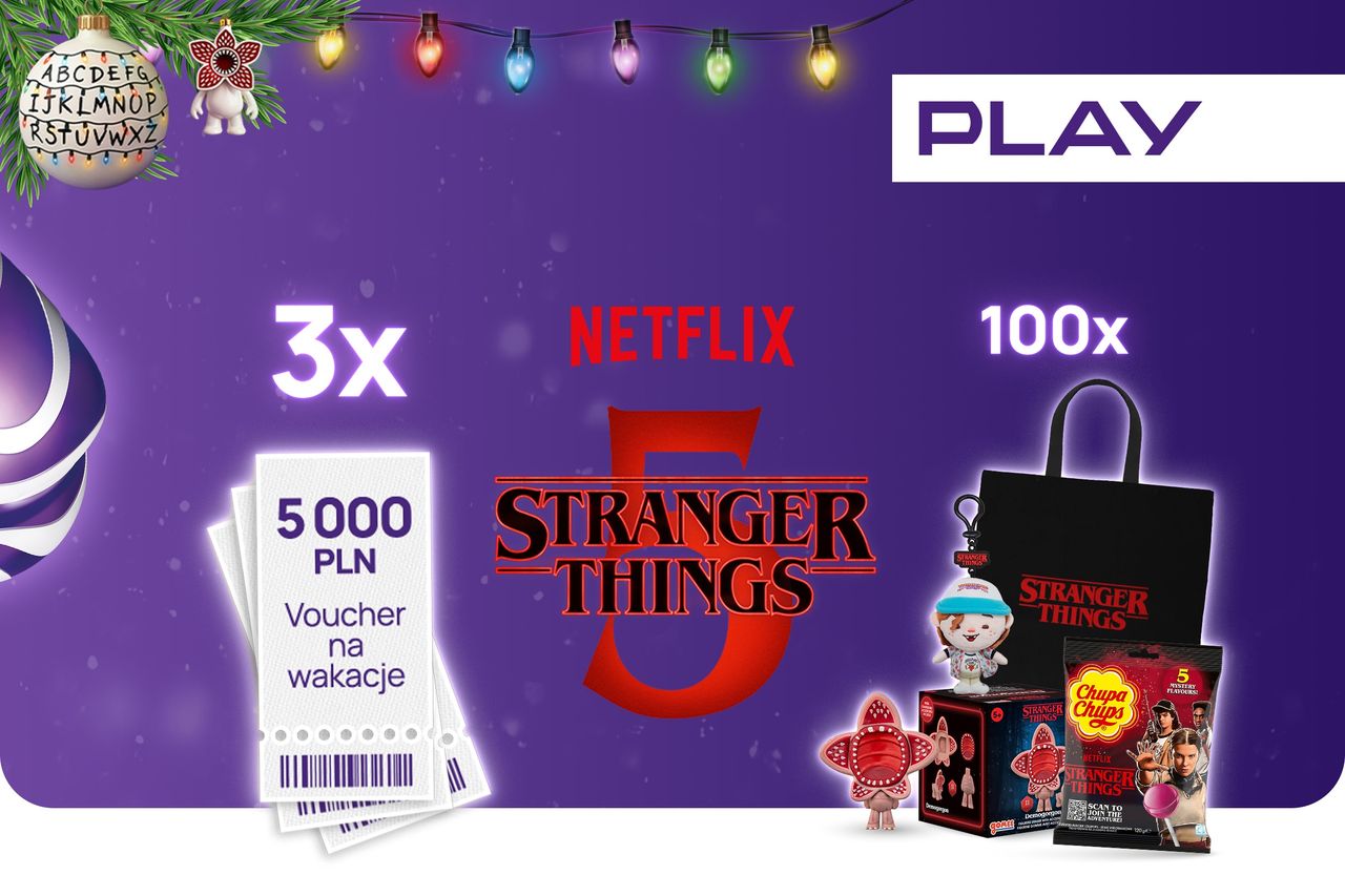 Play przenosi fanów "Stranger Things" do innego wymiaru. Rusza konkurs z wyjątkowymi nagrodami