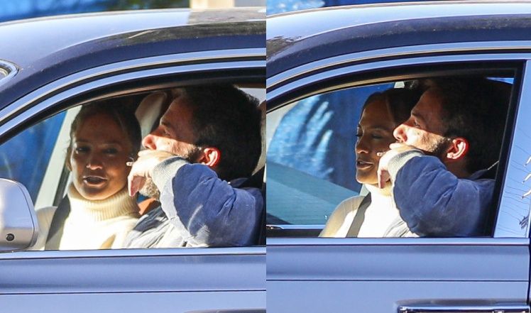 Ben Affleck i Jennifer Lopez odwożą dzieci do szkoły