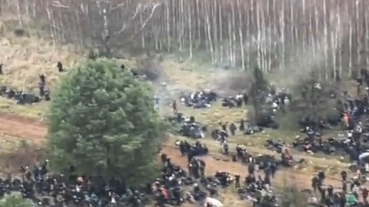 Migranci na granicy polsko-białoruskiej 
