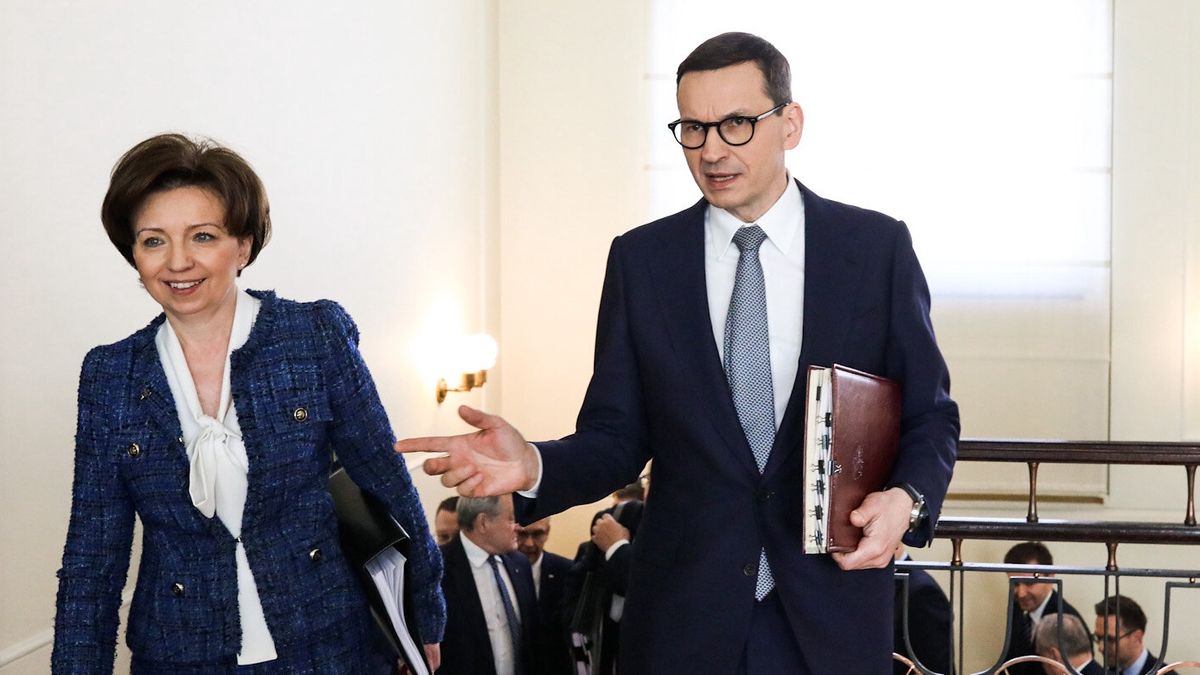 Mateusz Morawiecki i Marlena Maląg