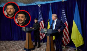 Trump: Rosja chce sukcesu Ukrainy. Internet komentuje minę Zełenskiego