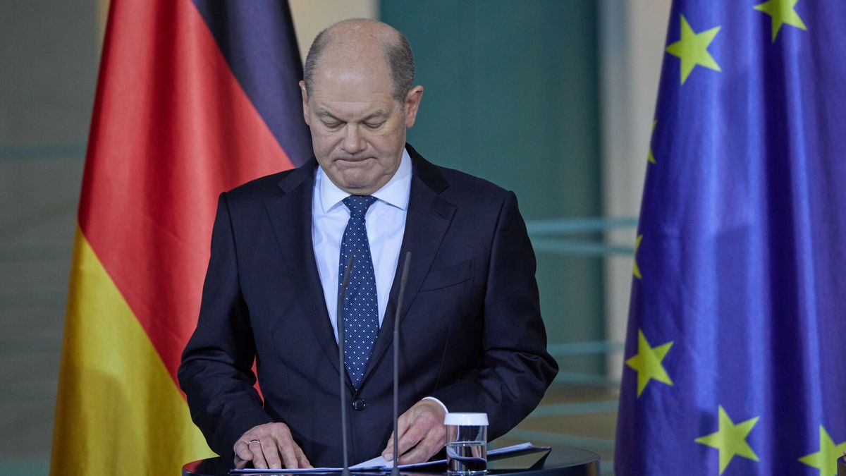 Olaf Scholz osi?gn?? porozumienie ws. bud?etu
Mandatory Credit: Photo by Action Press/Shutterstock (14256056o)
Federal Chancellor Olaf Scholz at a press office to settle budget dispute in the Chancellor's Office in Berlin


Federal Chancellery, Berlin, Germany - 13 Dec 2023
Action Press/Shutterstock