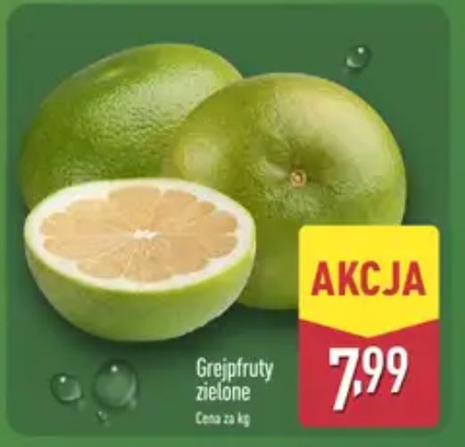 Grejpfruty zielone dostępne w promocji w marketach