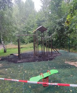 Jest apel w sieci po spaleniu placu zabaw