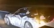 Zginął w wypadku, a jego porsche jechało dalej. Kierowcy nagrali film! [WIDEO]