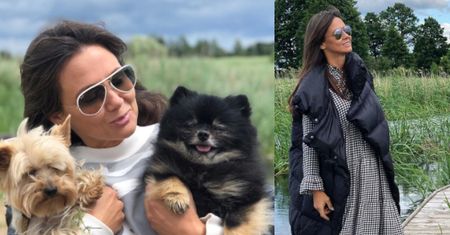 Kinga Rusin zabrała Czarka i jego chłopaka nad wodę: "Psia mama"