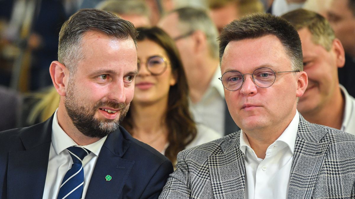 W�adys�aw Kosiniak-Kamysz, Szymon Ho�ownia
Warszawa, 01.07.2023. Prezes PSL W�adys�aw Kosiniak-Kamysz (L) i przewodnicz�cy Polski 2050 Szymon Ho�ownia (P) na konferencji programowej "Polska Gospodarna" w Sejmie w Warszawie, 1 bm. Konferencja po��czona by�a z debat� nt. wsparcia przedsi�biorc�w. Organizatorem wydarzenia jest wicemarsza�ek Sejmu Piotr Zgorzelski oraz Klub Parlamentarny Koalicji Polskiej. (aldg) PAP/Radek Pietruszka
Radek Pietruszka
IX 9 9., kadencja, kadencji, Koalicja Polska, konferencja, polityk polityka, Polska Gospodarna, Polskie Stronnictwo Ludowe, programowa, sejm, spotkanie, wizyta, W�adys�aw Kosiniak Kamysz